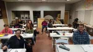 Peer Advocacy Training, cursisten in een klas