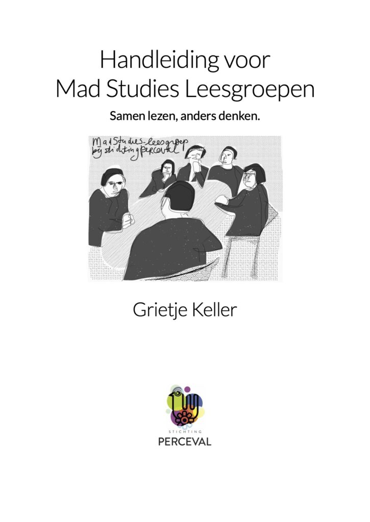 Voorkant van de Handleiding Mad Studies leesgroepen organiseren